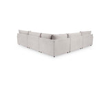 Caplan Gray Upholstered 5 Piece Modular Sectional by Classic Home at Eve Furniture