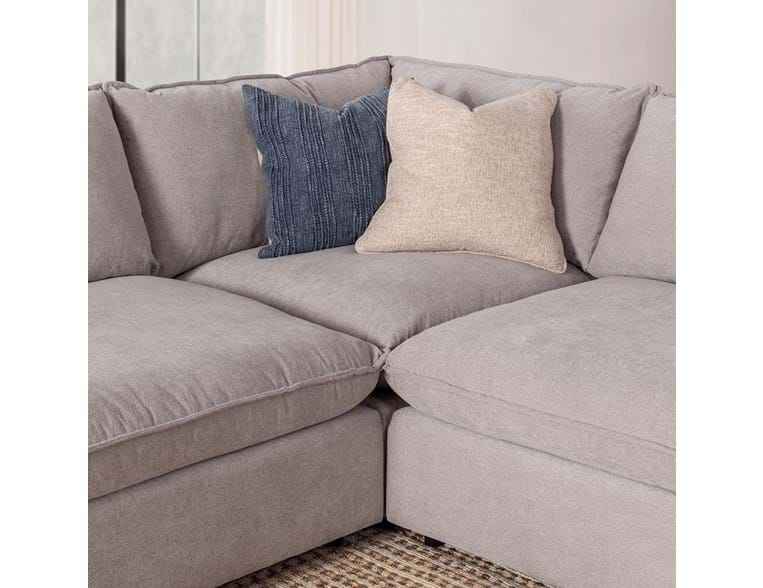 Caplan Gray Upholstered 5 Piece Modular Sectional by Classic Home at Eve Furniture
