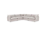 Caplan Gray Upholstered 5 Piece Modular Sectional by Classic Home at Eve Furniture