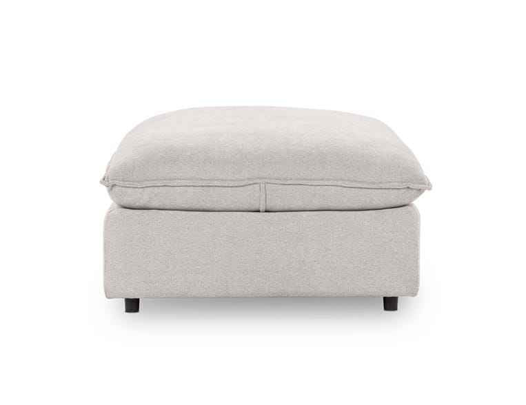 Caplan Gray Upholstered Ottoman by Classic Home at Eve Furniture