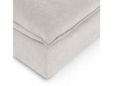 Caplan Gray Upholstered Ottoman by Classic Home at Eve Furniture