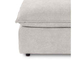 Caplan Gray Upholstered Ottoman by Classic Home at Eve Furniture