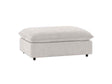 Caplan Gray Upholstered Ottoman by Classic Home at Eve Furniture