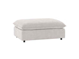 Caplan Gray Upholstered Ottoman by Classic Home at Eve Furniture