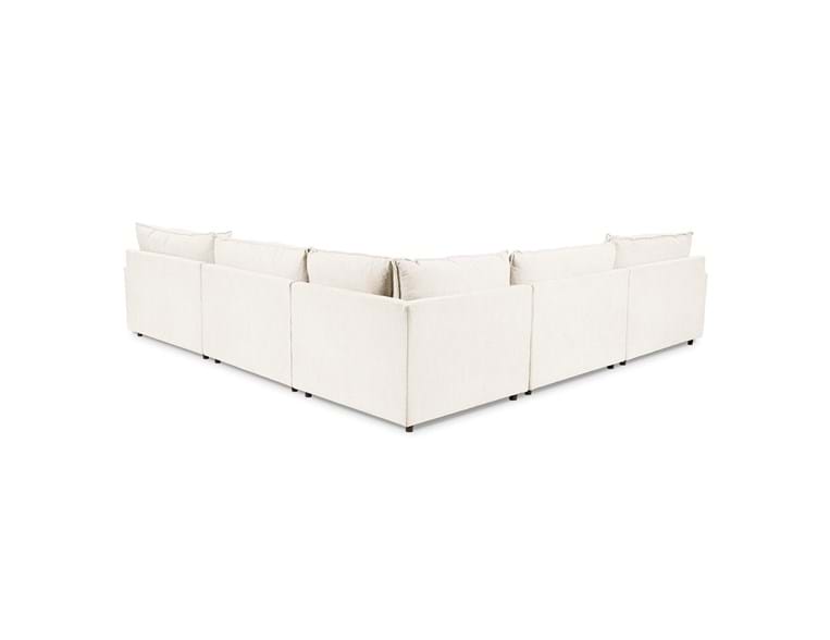 Caplan Ivory 6 Piece Modular Sectional w/ Ottoman by Classic Home at Eve Furniture