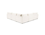 Caplan Ivory 6 Piece Modular Sectional w/ Ottoman by Classic Home at Eve Furniture