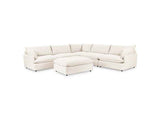 Caplan Ivory 6 Piece Modular Sectional w/ Ottoman by Classic Home at Eve Furniture