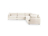 Caplan Ivory Upholstered 5 Piece Modular Sectional by Classic Home at Eve Furniture