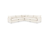 Caplan Ivory Upholstered 5 Piece Modular Sectional by Classic Home at Eve Furniture