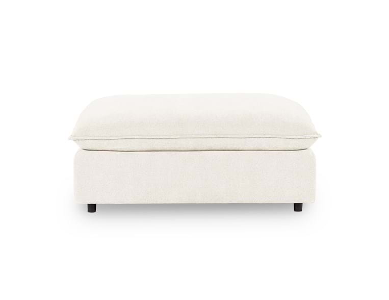 Caplan Ivory Upholstered Ottoman by Classic Home at Eve Furniture