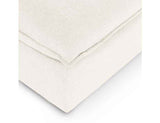 Caplan Ivory Upholstered Ottoman by Classic Home at Eve Furniture
