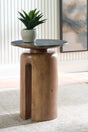 Caplow Brown/Green Accent Table by Ashley at Eve Furniture
