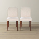 Capri Beige Fabric Dining Chair (Set Of 2) by Ashcroft Furniture at Eve Furniture