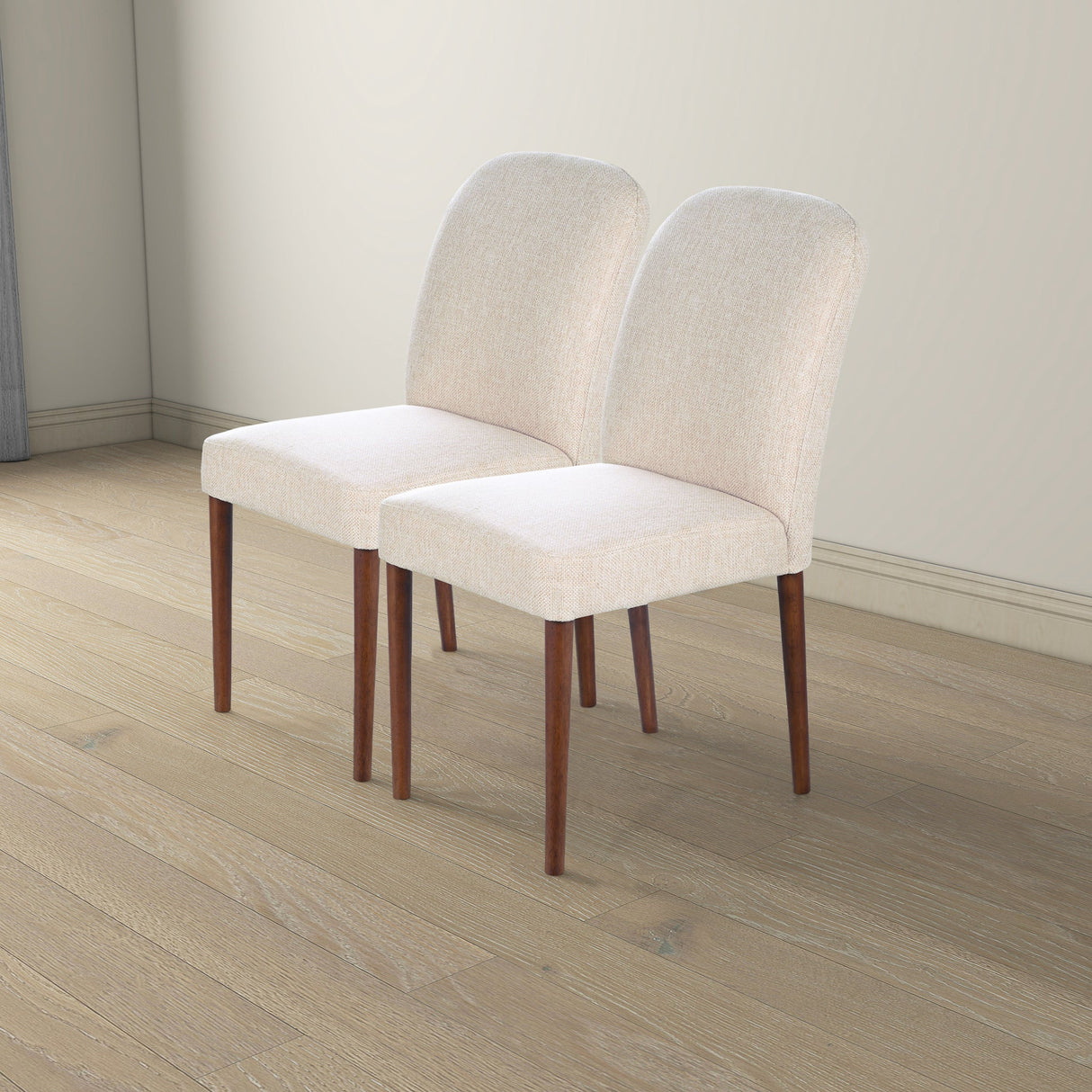 Capri Beige Fabric Dining Chair (Set Of 2) by Ashcroft Furniture at Eve Furniture