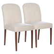 Capri Beige Fabric Dining Chair (Set Of 2) by Ashcroft Furniture at Eve Furniture