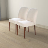Capri Beige Fabric Dining Chair (Set Of 2) by Ashcroft Imports at Eve Furniture