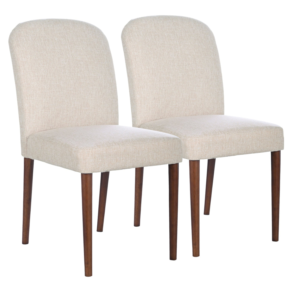 Capri Beige Fabric Dining Chair (Set Of 2) by Ashcroft Imports at Eve Furniture