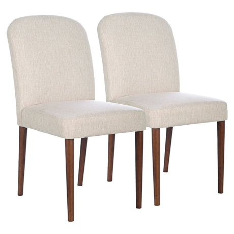 Capri Beige Fabric Dining Chair (Set Of 2) by Ashcroft Imports at Eve Furniture