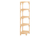 Capri Tan Corner Shelf by Crestview at Eve Furniture