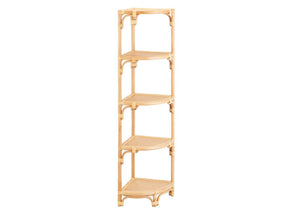 Capri Tan Corner Shelf by Crestview at Eve Furniture