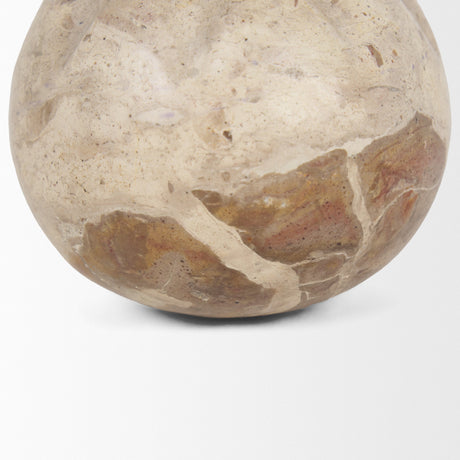 Caprie Small Beige Marble Decorative Juice Squeezer by Mercana at Eve Furniture
