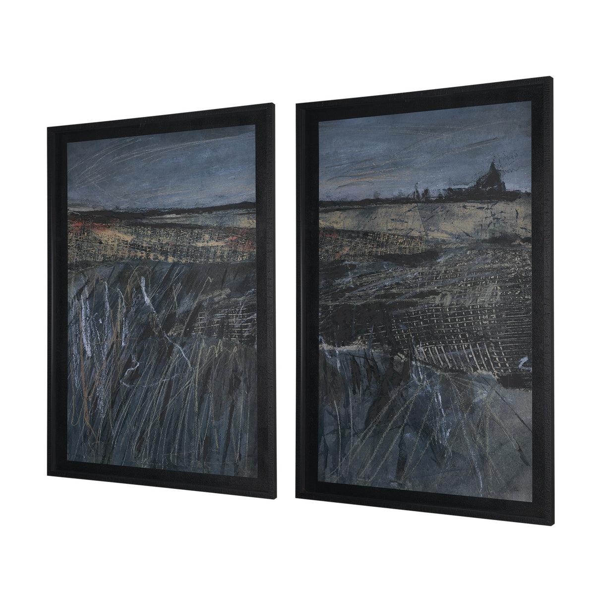 Captivating Views (Set of 2) by Mercana Studio a Hand Embellished Framed Art Print Matted under Glas by Mercana at Eve Furniture