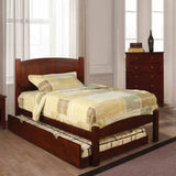 Cara Cherry 4-Piece Twin Bedroom Set by Furniture of America at Eve Furniture