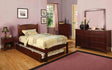 Cara Cherry 4-Piece Twin Bedroom Set by Furniture of America at Eve Furniture