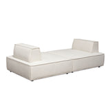 Cara Ivory Boucle 2-Pc Sectional by Diamond Sofa at Eve Furniture
