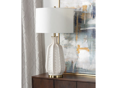 Carambola White Table Lamp (Set of 2) by Crestview at Eve Furniture