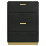 Caraway 4-drawer Bedroom Chest Black by Coaster at Eve Furniture