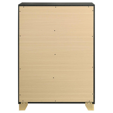 Caraway 4-drawer Bedroom Chest Black by Coaster at Eve Furniture