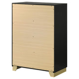 Caraway 4-drawer Bedroom Chest Black by Coaster at Eve Furniture