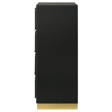 Caraway 4-drawer Bedroom Chest Black by Coaster at Eve Furniture