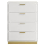 Caraway 4-drawer Bedroom Chest White by Coaster at Eve Furniture