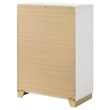 Caraway 4-drawer Bedroom Chest White by Coaster at Eve Furniture
