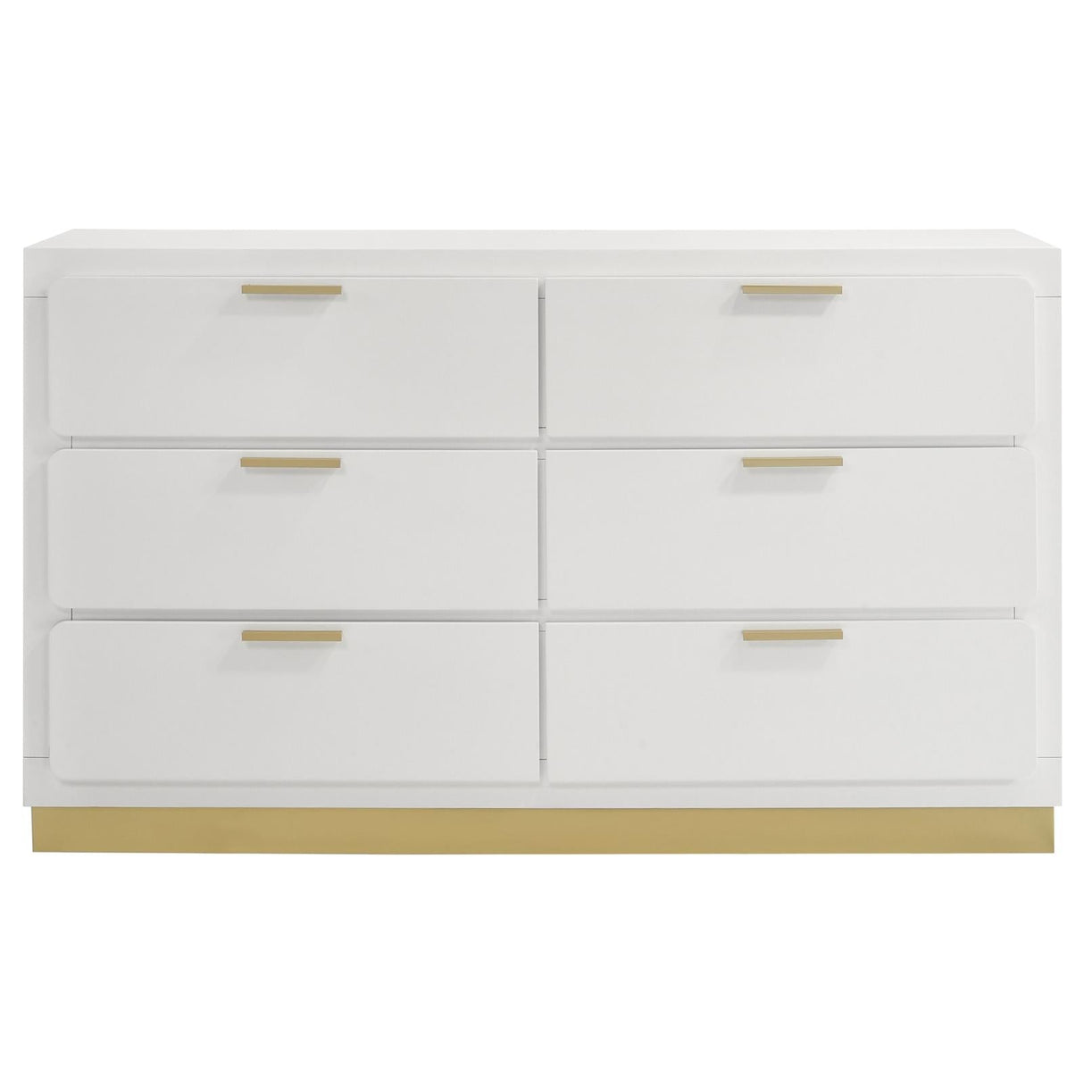 Caraway 6-drawer Bedroom Dresser White