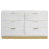 Caraway 6-drawer Bedroom Dresser White