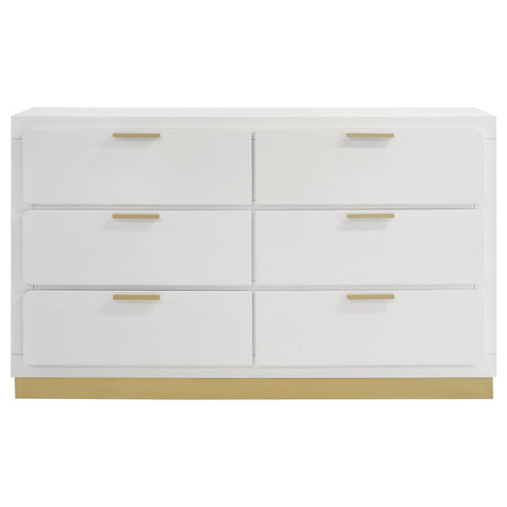 Caraway 6-drawer Bedroom Dresser White