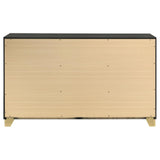 Caraway Black 6-drawer Bedroom Dresser by Coaster at Eve Furniture