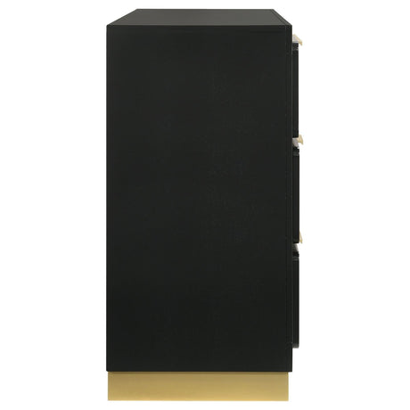 Caraway Black 6-drawer Bedroom Dresser by Coaster at Eve Furniture