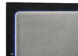 Caraway Black and Gray Eastern King Bed with LED Headboard by Coaster at Eve Furniture