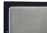 Caraway Black/Grey 4-Piece Queen Bedroom Set with LED Headboard by Coaster at Eve Furniture