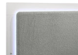 Caraway California King Bed with LED Headboard White and Grey by Coaster at Eve Furniture