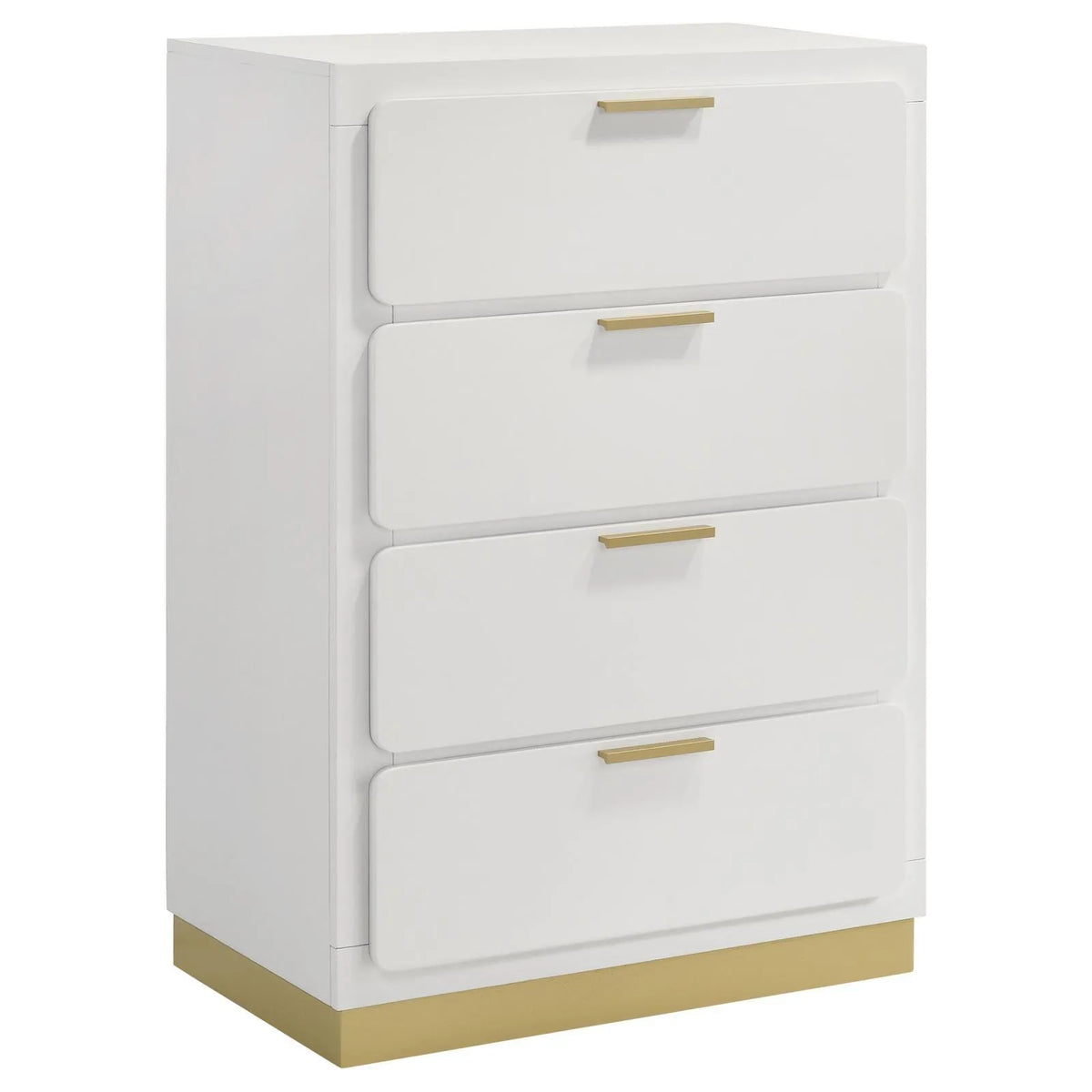 Caraway White 4-drawer Bedroom Chest by Coaster at Eve Furniture