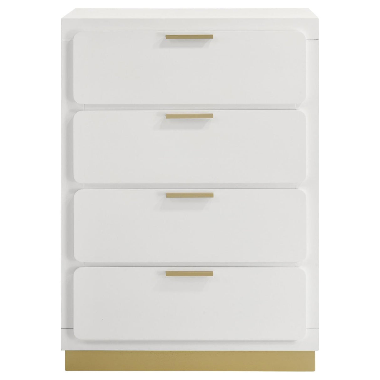 Caraway White 4-drawer Bedroom Chest by Coaster at Eve Furniture