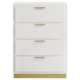 Caraway White 4-drawer Bedroom Chest by Coaster at Eve Furniture