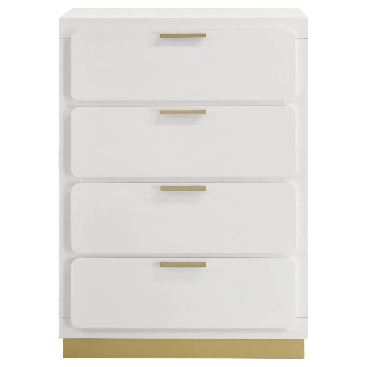Caraway White 4-drawer Bedroom Chest by Coaster at Eve Furniture