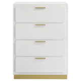Caraway White 4-drawer Bedroom Chest by Coaster at Eve Furniture