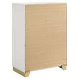 Caraway White 4-drawer Bedroom Chest by Coaster at Eve Furniture